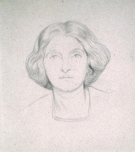 Portrett av fru Max Beerbohm av William Rothenstein
