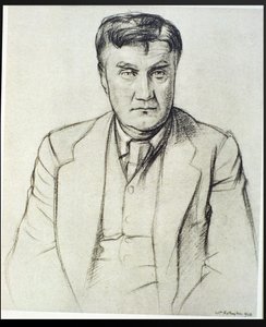 Portrett av Ralph Vaughan Williams (1872-1958) av William Rothenstein