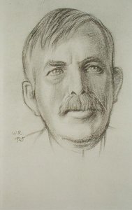 Portrett av Sir Ernest Rutherford (1871-1937) av William Rothenstein