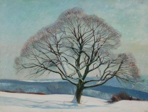 Tre om vinteren av William Rothenstein