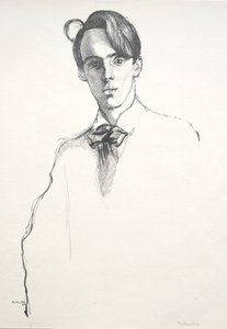 William Butler Yeats, 1898. av William Rothenstein