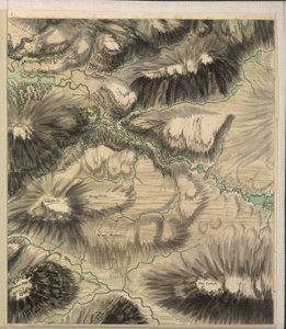 Pass of Glencoe, fra Roy Military Survey of Scotland av William Roy