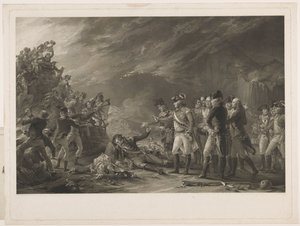 The Sortie, laget av Garnison of Gibraltar om morgenen den 27. november 1781. av William Sharp