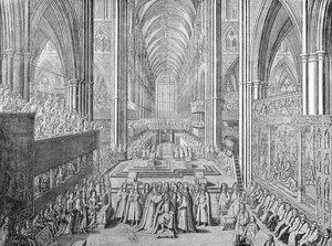 Kroningen av James II i Westminster Abbey, London, 1685 1903