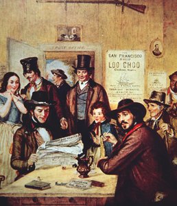 'California News' av William Sidney Mount