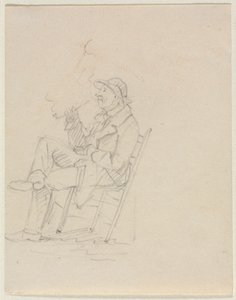Mann som røyker pipe av William Sidney Mount