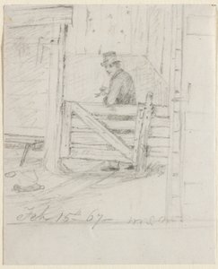 Hviler på gjerdet av William Sidney Mount