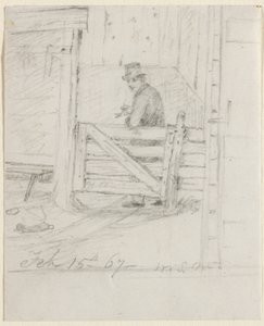 Hviler på gjerdet, 1867. av William Sidney Mount