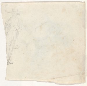 Skisse av en stående mann [verso] av William Sidney Mount