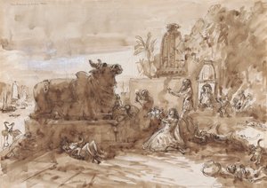 Hungersnød i India av William Simpson
