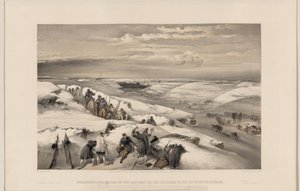 Sevastopol fra batteriet med 26 kanoner, 1855 av William Crimea Simpson