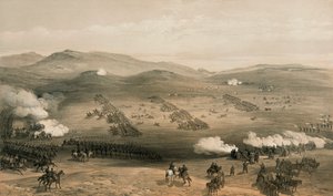 Anklagen for den lette brigaden i slaget ved Balaclava, 25. oktober 1854, 1800-tallet av William Crimea Simpson