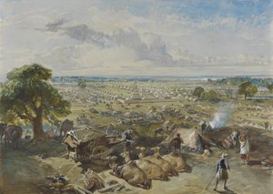 Generalguvernørens og øverstkommanderendes leir i Jalandhar, 1. februar 1860