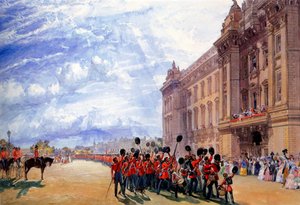 Vaktenes retur fra Krim, juli 1856.