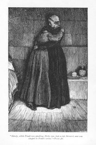 Hetty Sorrel, dømt til døden for barnedrap, trøstet i fengselet av sin metodistpredikant-kusine, Dinah Morris. Hettys dom blir omgjort til transport gjennom inngripen fra hennes forfører Arthur Donnithorne. Adam Bede av George Eliot, først av William Small