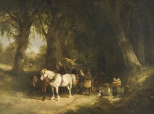 The Timber Wagon (olje på lerret)