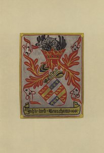 Sir John Beauchamp, lord Beauchamp av Powyk, 1445-1475 (chromolitho) av William St John Hope