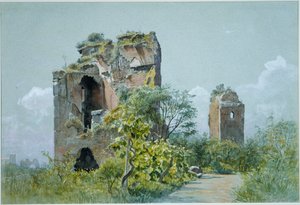 Trajans bad (Sette Sale, Villa Brancaccio, Roma) av William Stanley Haseltine