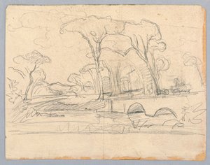 Studie av landskap av William Stanley Haseltine