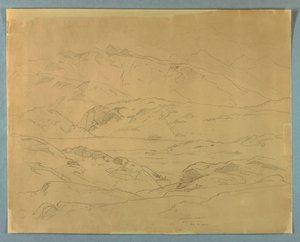 Studie av landskap av William Stanley Haseltine