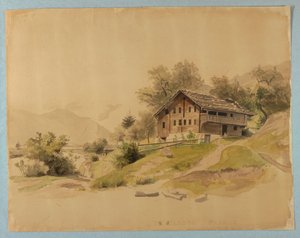 Studie av landskap av William Stanley Haseltine