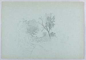 Studie av landskap av William Stanley Haseltine
