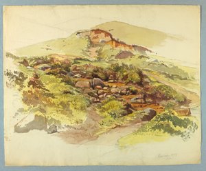 Studie av landskap, Baveno, Lago Maggiore, Italia av William Stanley Haseltine