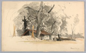 Studie av landskap, Baveno, Lago Maggiore, Italia av William Stanley Haseltine