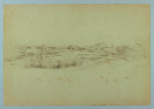 Studie av landskap, Ostia, Italia av William Stanley Haseltine
