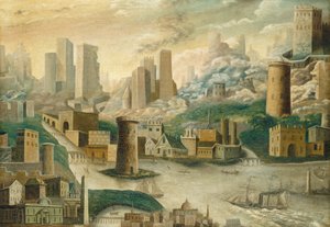 En fantasiby, midten av 1800-tallet (olje på lerret) av William Stephen Coleman