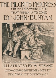 Bunyans kone leser Bibelen for ham, c1916. av William Strang
