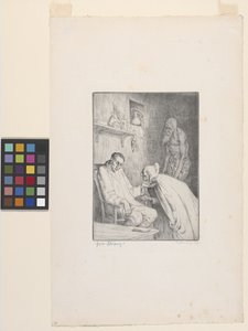 Mann og heks (etsing) av William Strang