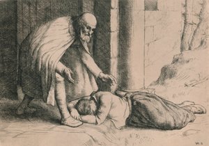 Mercy Swoons Before the Gate, c1916 av William Strang