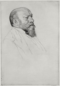 Portrett av Hans Richter (1843-1916), ungarsk dirigent av William Strang