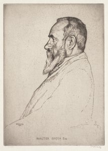 Portrett av Walter Brock av William Strang