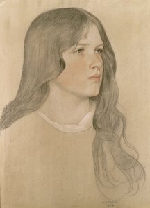 Portrait of a Girl, 1904 (farget blyant på papir)