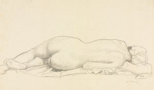 Liggende naken av William Strang