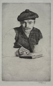 Selvportrett, 1885. av William Strang