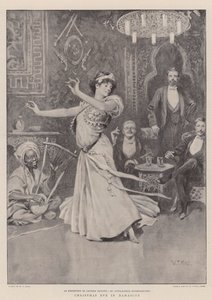 Julaften i Damaskus (litho) av William T. Maud