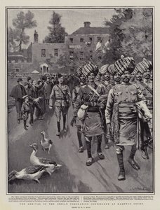 Ankomsten av den indiske kroningskontingenten til Hampton Court av William T. Maud