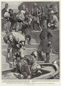 Porten og postkontorene, sender de britiske postene fra Galata Landing-Stage av William T. Maud