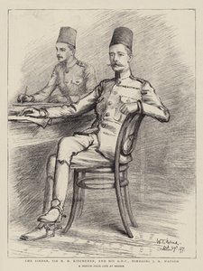Sirdaren, Sir HH Kitchener, og hans ADC, Bimbashi JK Watson av William T. Maud