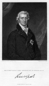 Robert Jenkinson, andre jarl av Liverpool, britisk politiker og statsminister, 1835.
