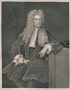 Sir Isaac Newton, c1700, tidlig på midten av 1800-tallet.