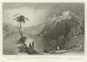 St Goar og ruinene av Fort Rheinfels