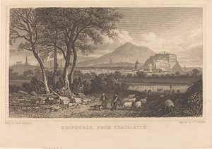 Edinburgh, fra Craigleith av William Tombleson after Thomas Hosmer Shepherd