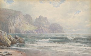 Steinete kystlinje av William Trost Richards