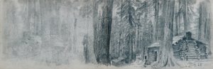 Skissebok med landskapsmotiver fra det nordvestlige Stillehavsområdet av William Trost Richards