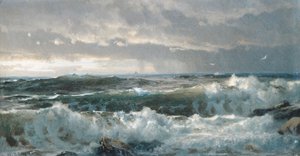 Brenning mot klipper av William Trost Richards