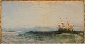 Et skip på grunn av Joseph Mallord William Turner
